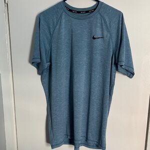 Nike Men's Heathered Blue Short Sleeve Tee